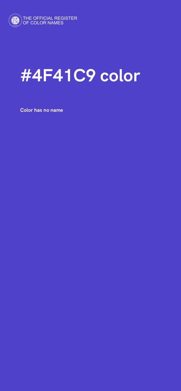 #4F41C9 color image