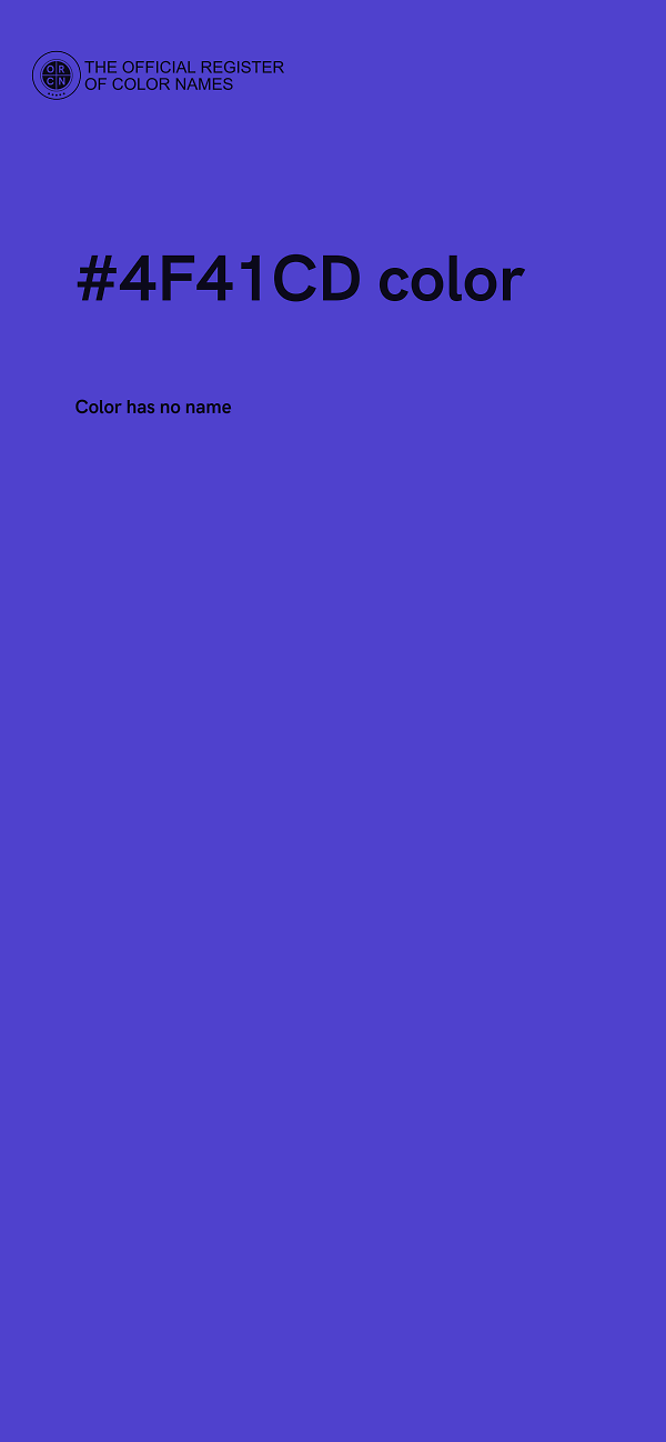 #4F41CD color image