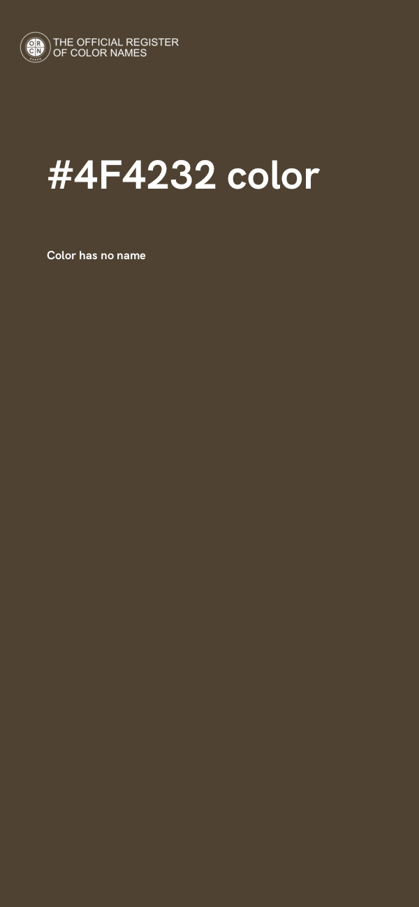 #4F4232 color image