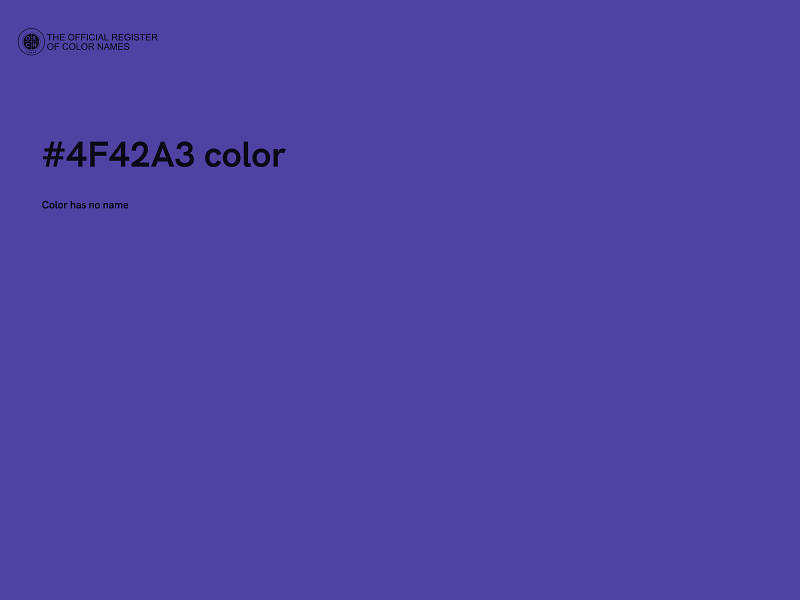 #4F42A3 color image