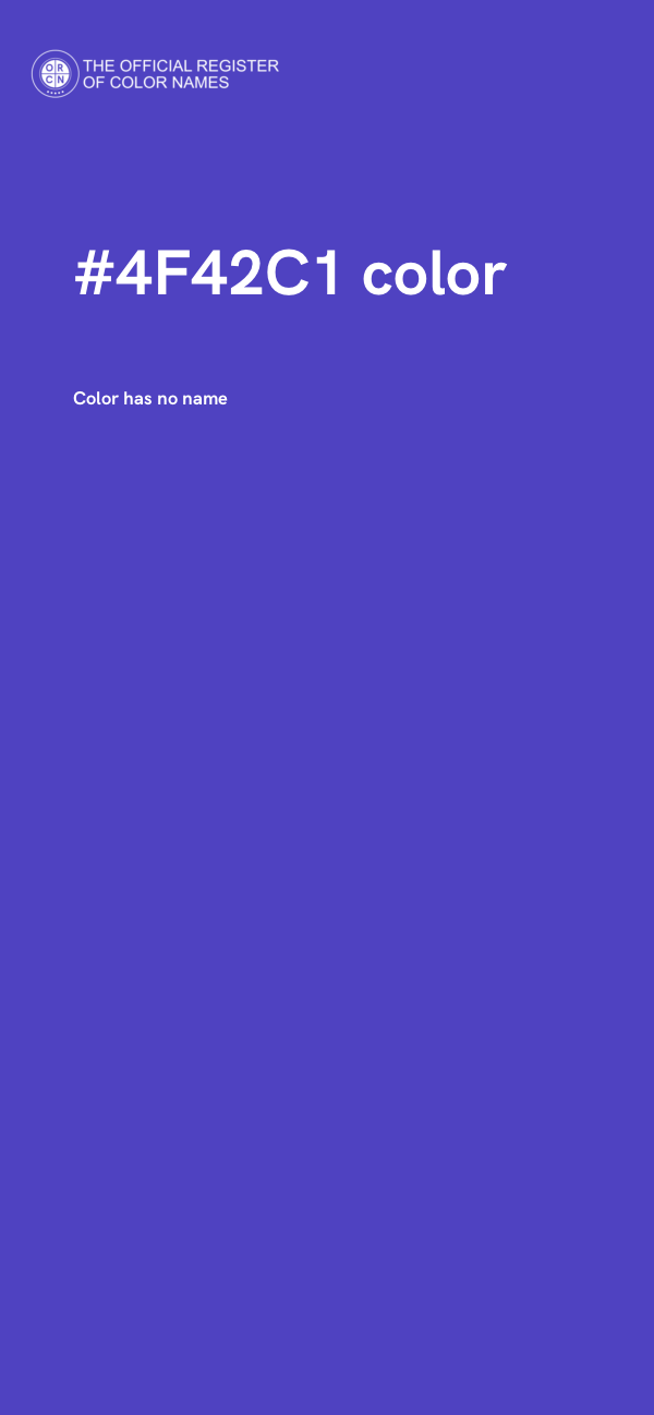 #4F42C1 color image