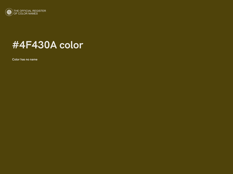 #4F430A color image