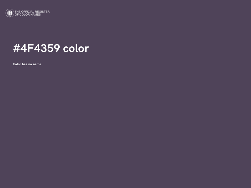 #4F4359 color image