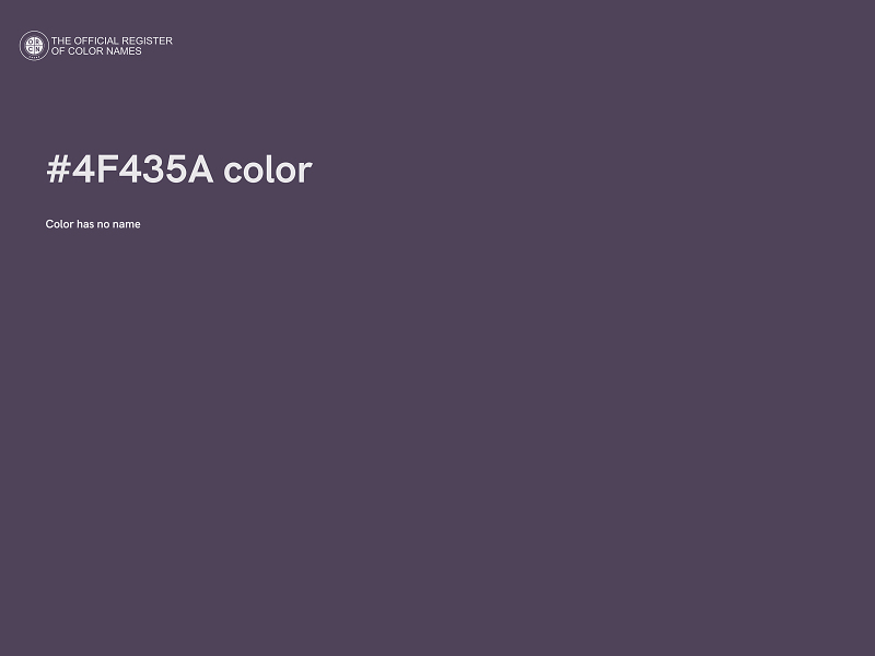 #4F435A color image