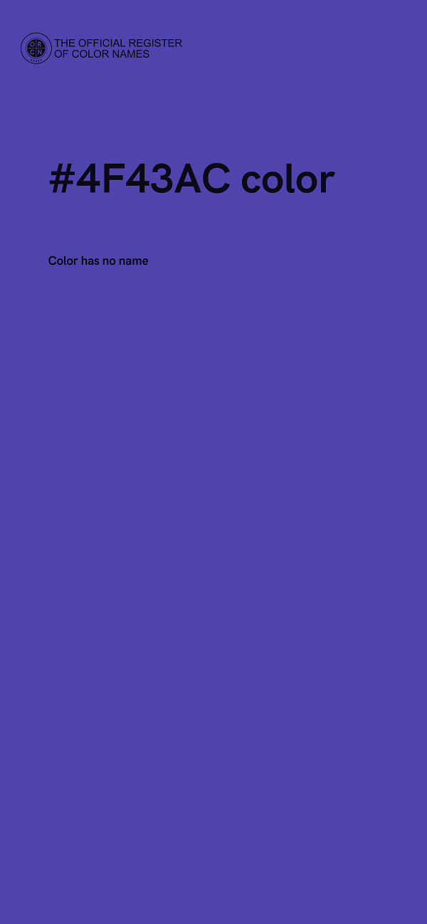 #4F43AC color image