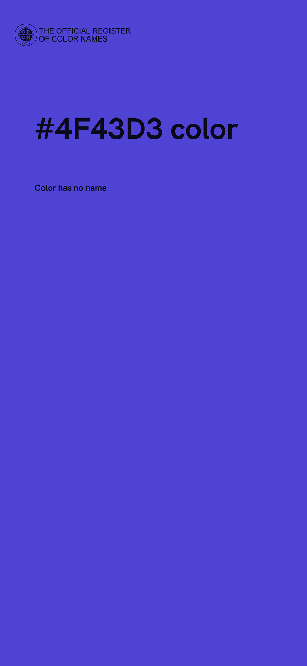 #4F43D3 color image