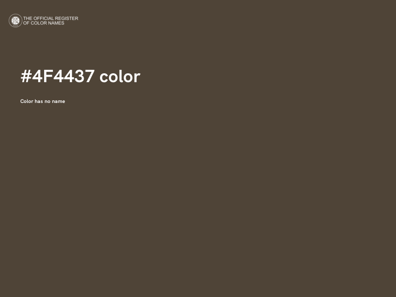 #4F4437 color image