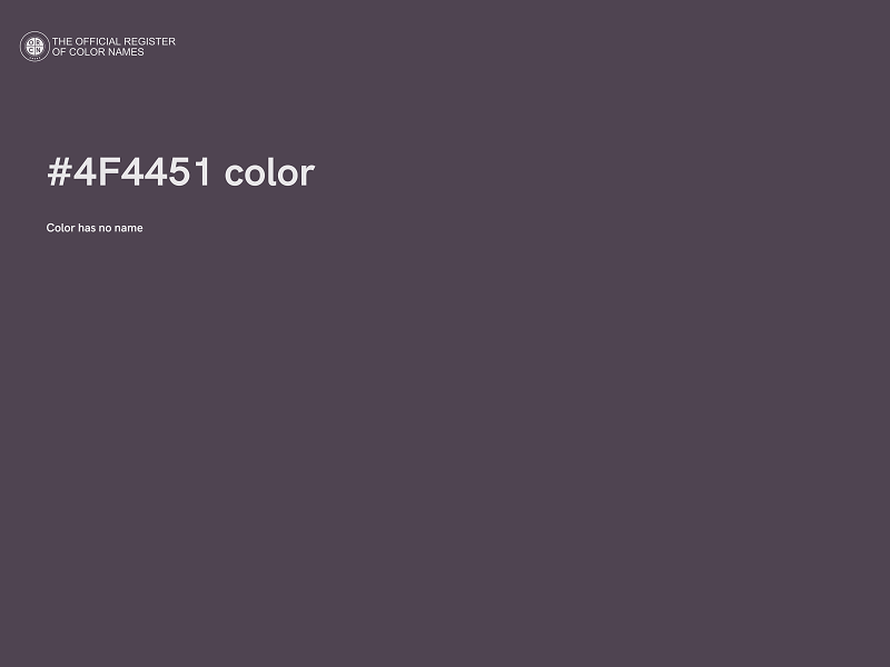 #4F4451 color image