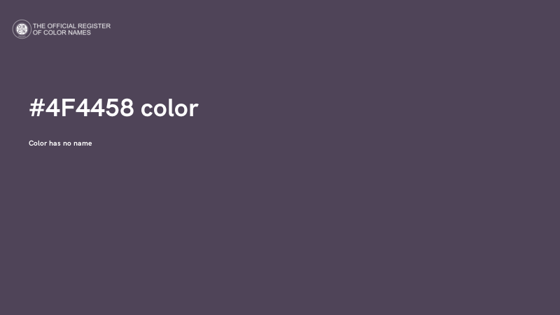 #4F4458 color image