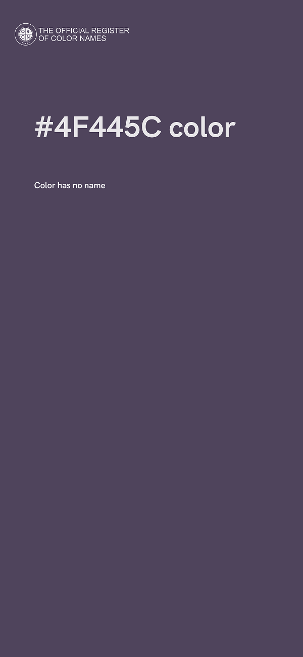 #4F445C color image