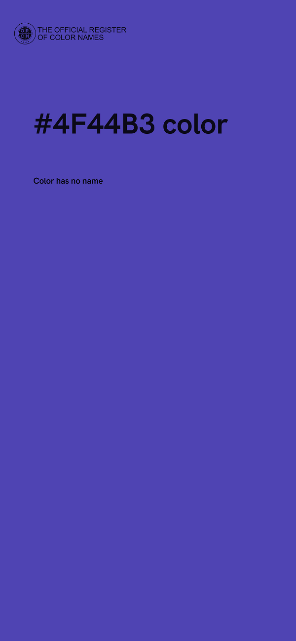 #4F44B3 color image