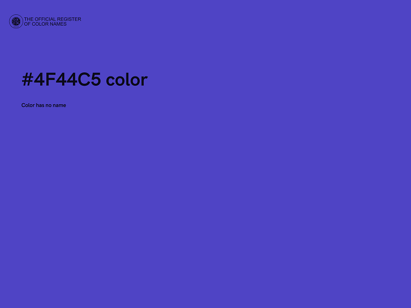#4F44C5 color image