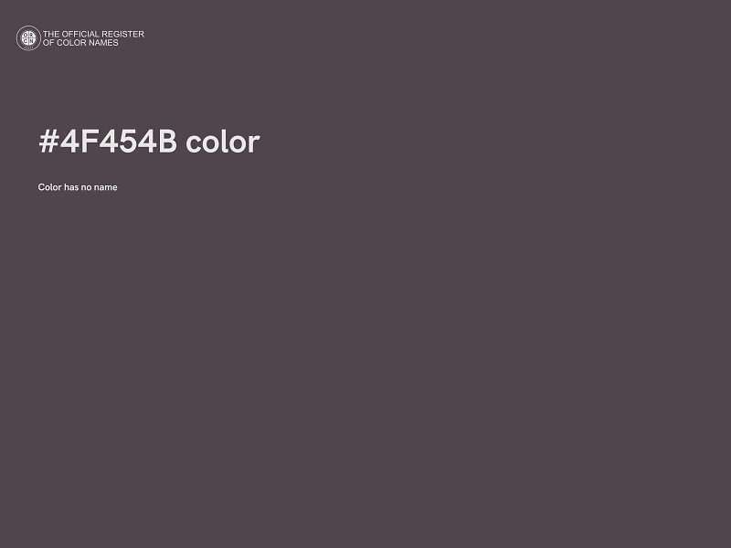 #4F454B color image