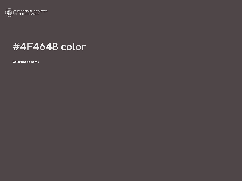 #4F4648 color image