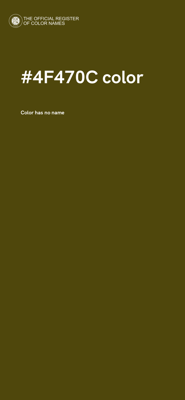 #4F470C color image