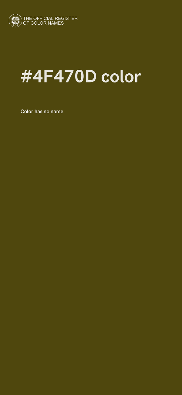 #4F470D color image