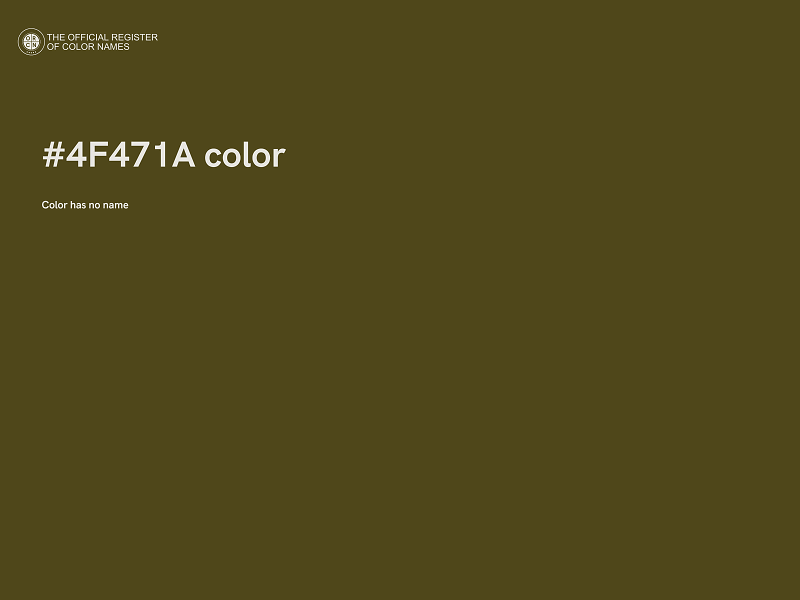 #4F471A color image