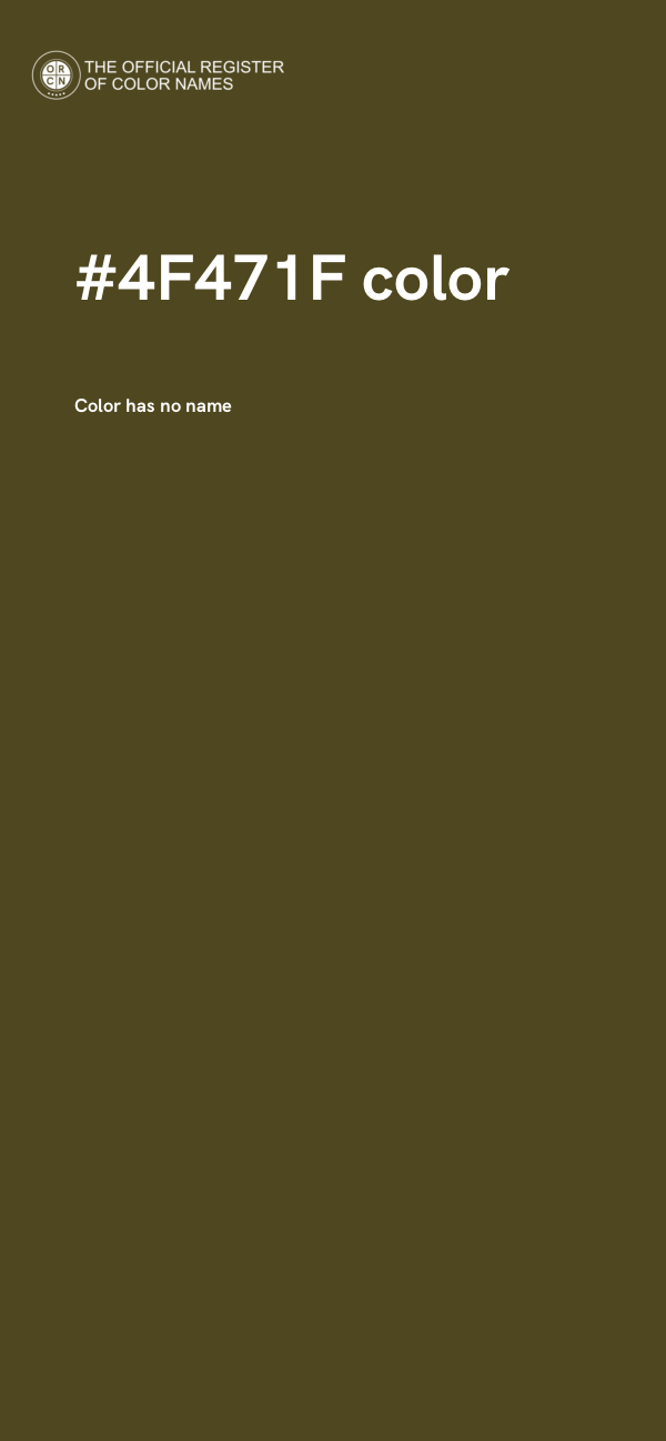 #4F471F color image
