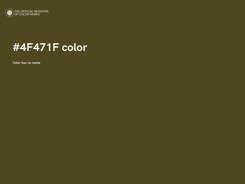 #4F471F color image