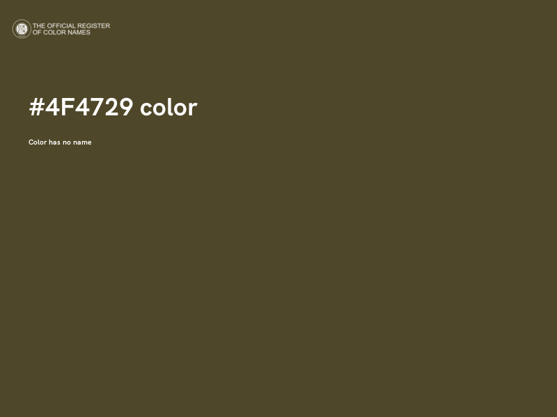 #4F4729 color image