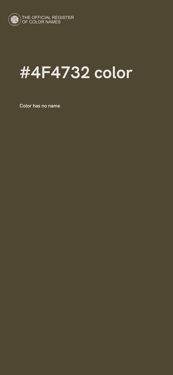#4F4732 color image