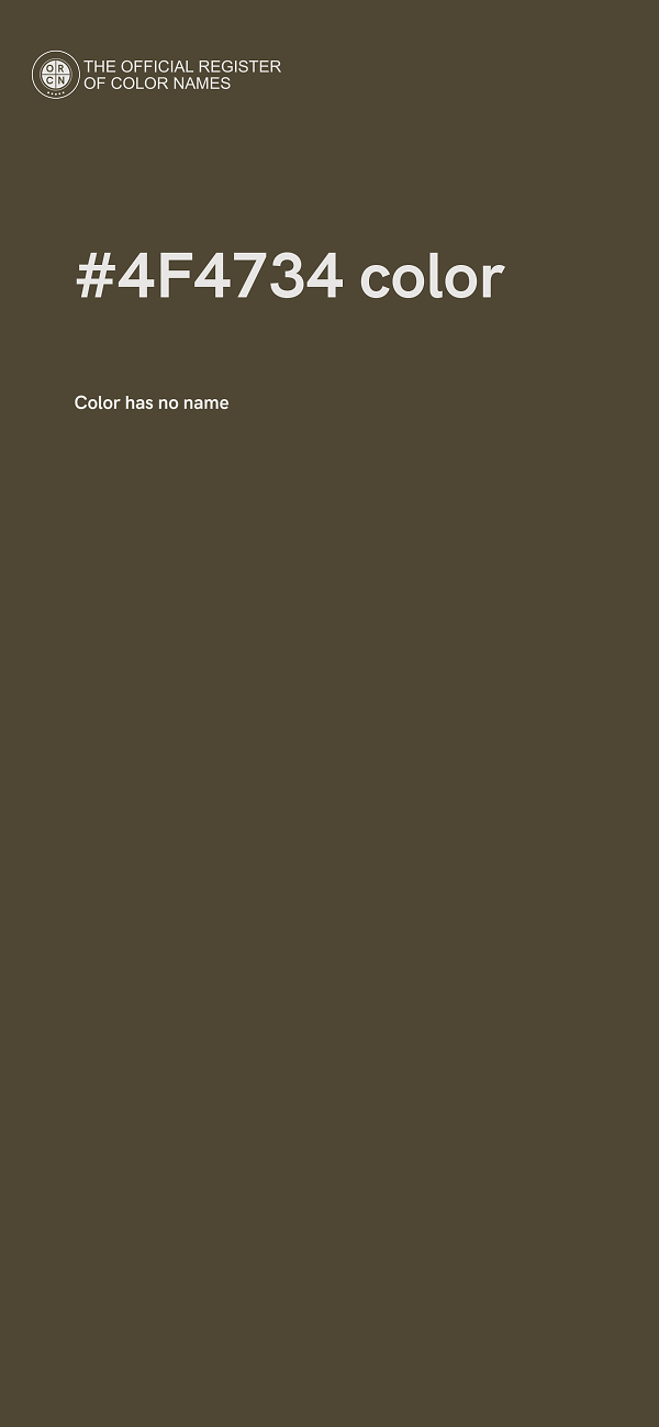 #4F4734 color image