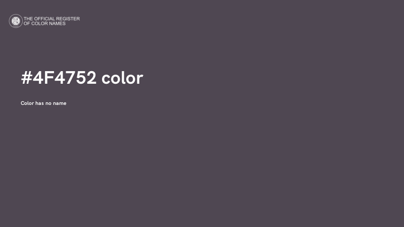 #4F4752 color image