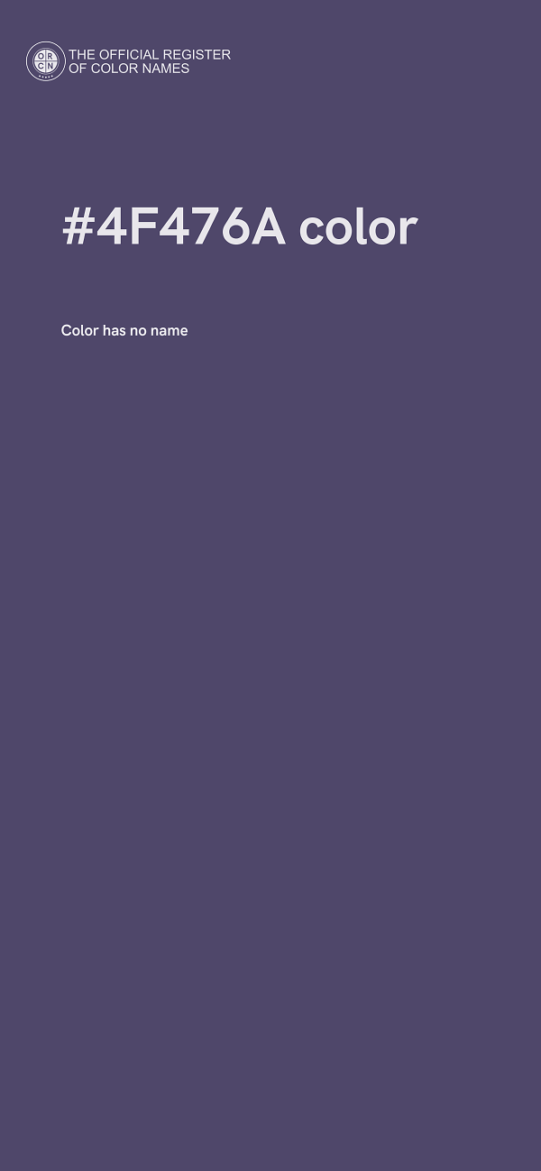 #4F476A color image