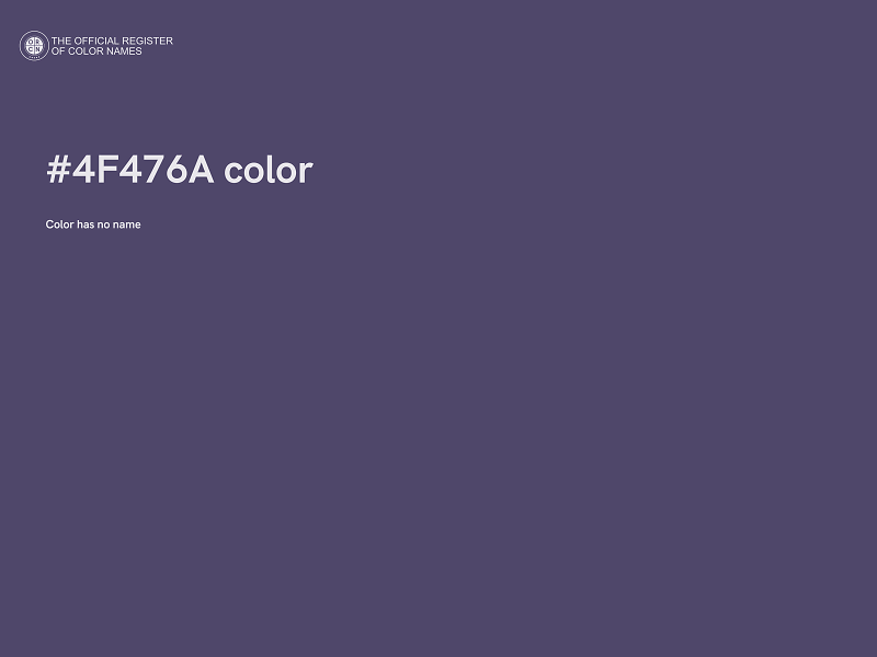 #4F476A color image
