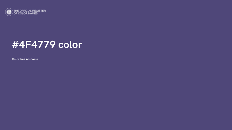 #4F4779 color image