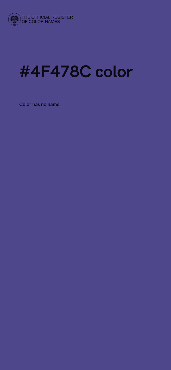#4F478C color image