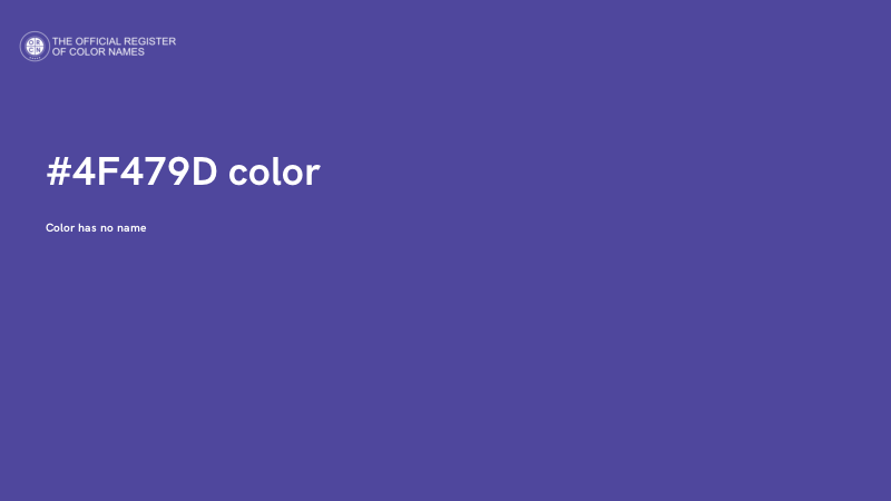 #4F479D color image
