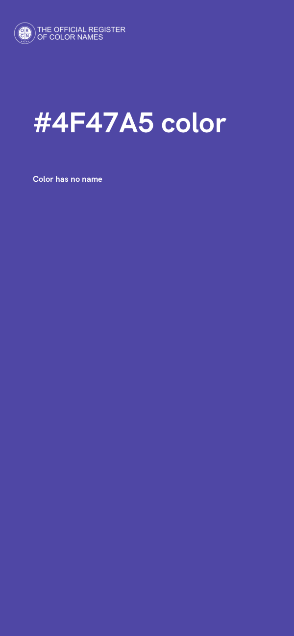#4F47A5 color image