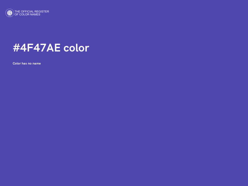 #4F47AE color image