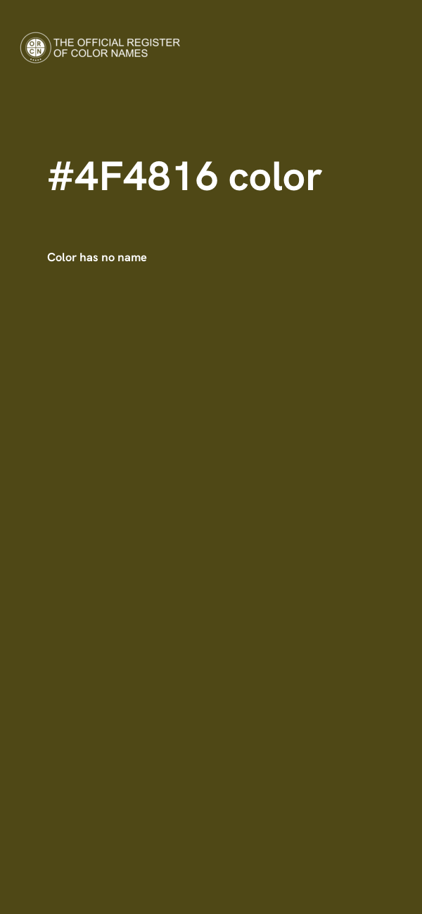 #4F4816 color image
