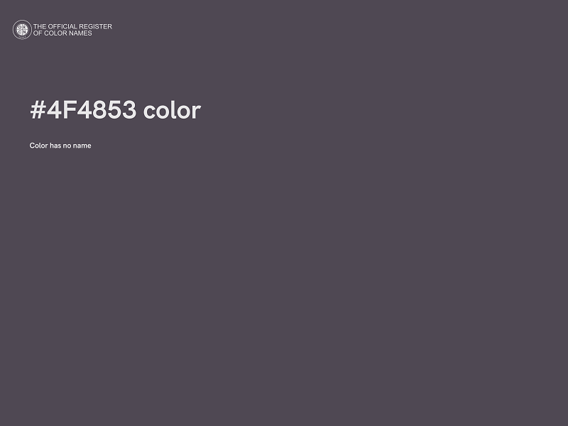 #4F4853 color image