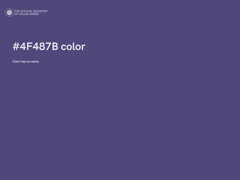#4F487B color image