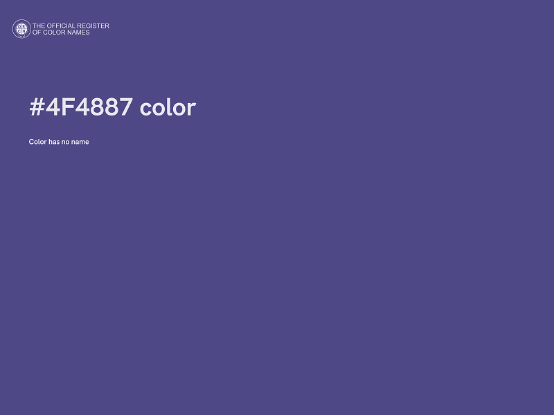 #4F4887 color image