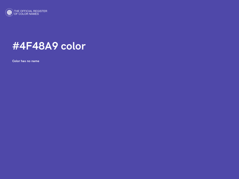 #4F48A9 color image
