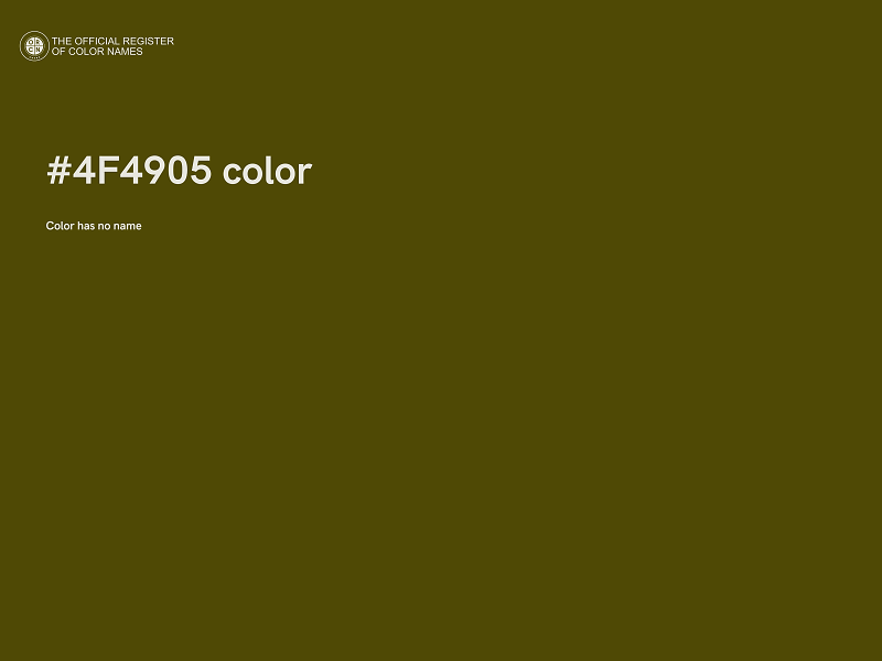 #4F4905 color image