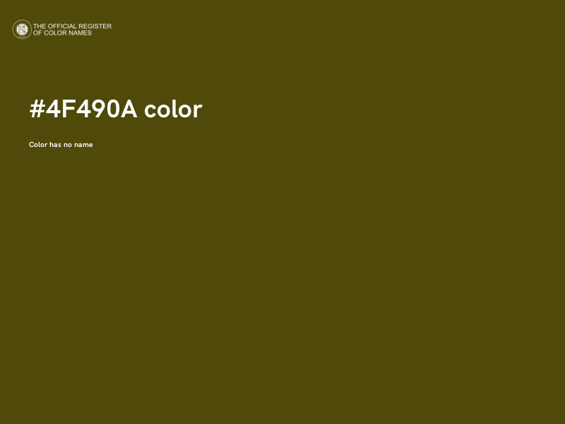 #4F490A color image