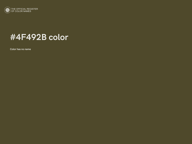 #4F492B color image