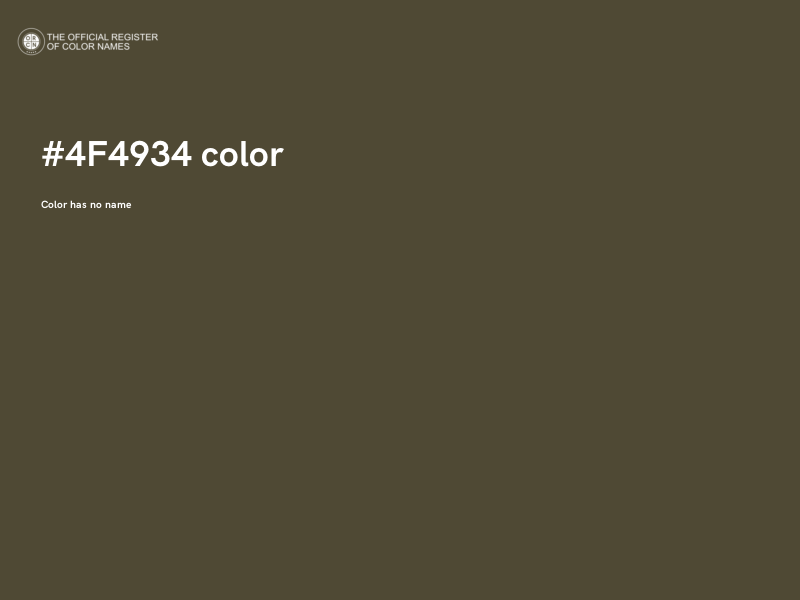 #4F4934 color image