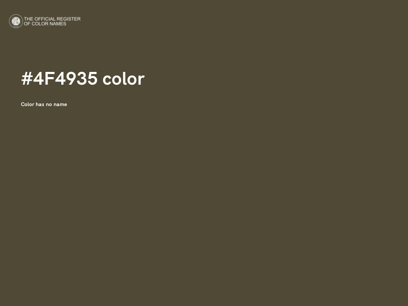 #4F4935 color image