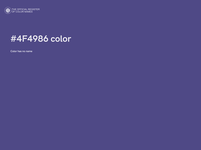 #4F4986 color image