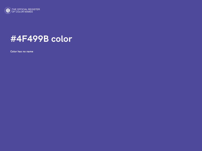 #4F499B color image