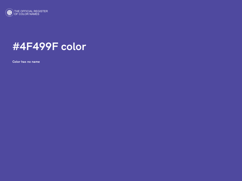 #4F499F color image