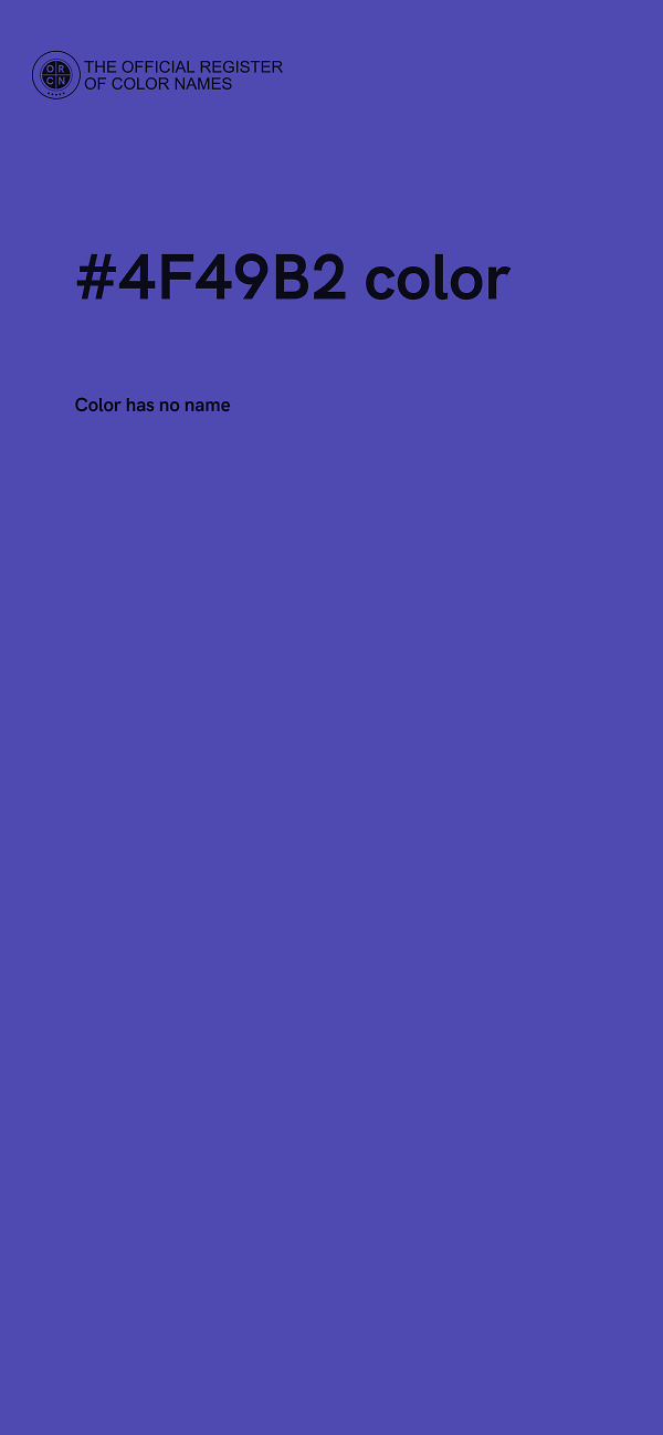 #4F49B2 color image