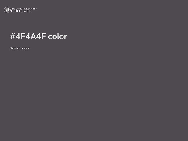 #4F4A4F color image