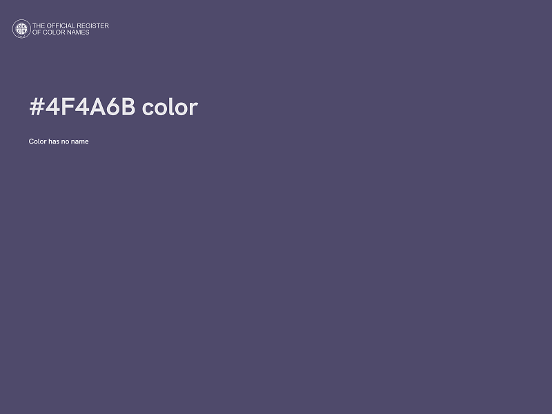 #4F4A6B color image